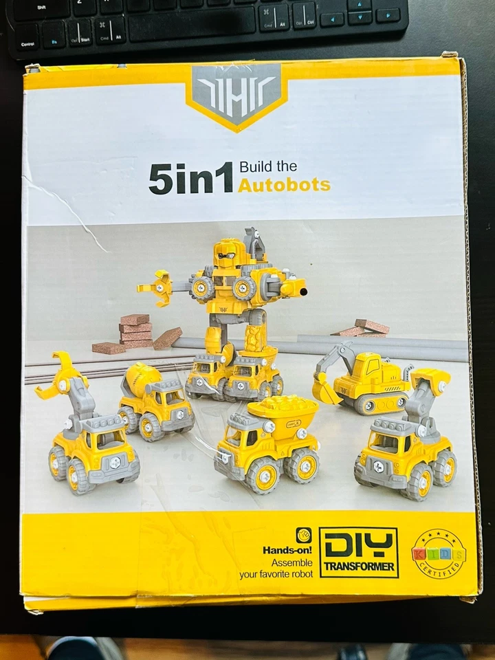 5-in-1 Build The Autobots Building Robot Toys DIY Transformer TOY* NEW - Image 2 of 2