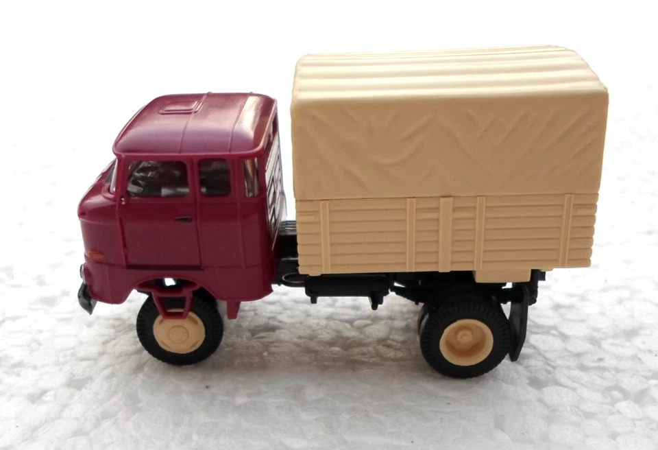 Busch ESPEWE H0 Lkw W50 LA  Zugmaschine lila beige Automodell M 1:87 Eisenbahn - Bild 2 von 4