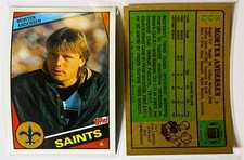 Morten Andersen 1984 Topps RC #300 Vintage New Orleans Saints Rookie Card HOF