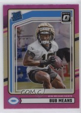 2024 Panini Donruss Rated Rookie Optic Preview Pink Prizm Bub Means #362 2l4