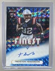 2025 Topps Finest Football Blue Geometric TreVeyon Henderson #RFA-TVH