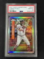 💎 Albert Pujols 2022 Topps Chrome Sonic Refractor Expose SSP PSA 10 Pop 1 💎