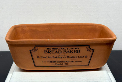 Original Suffolk Bread Baker Henry Watson Pottery Terracotta English Loaf Pan