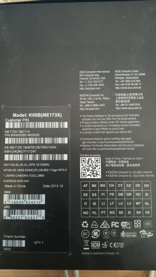 ASUS MeMO Pad HD 7 ME173X Tablet 7'' Zoll Mini PC 16GB schwarz TOP ZUSTAND - Bild 4 von 4