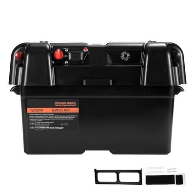 Uimoso Smart Battery Case for Group 24/27, 12V/24V, Ideal for Trolling Motors
