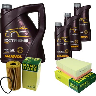 MANNOL 8L Extreme Motor-Öl+MANN-FILTER für Nissan Qashqai +2 I J10 JJ10 2.0