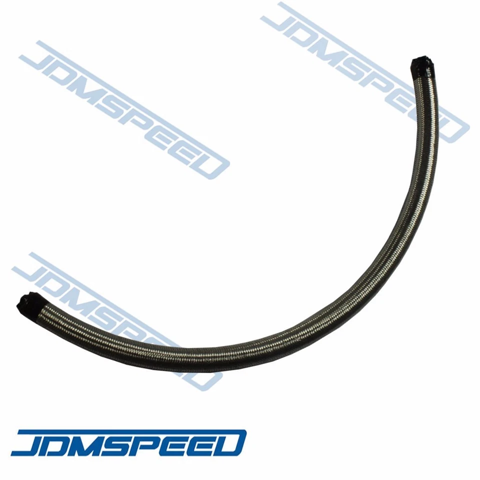 STAINLESS BRAIDED TURBO CHARGER/TURBO 17" OIL RETURN DRAIN LINE+10AN FITTING KIT - Image 4 of 4