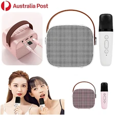 Bluetooth Speaker Karaoke System Machine Micphone Wireless Portable Party KTV AU