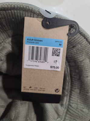 L ×8 Nike Bucket Hat Knit Life Apex Reversible Green Silver MEDIUM $70