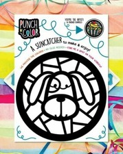 "Punch of Color" Stained Glass Paper Craft Fun All Supplies Included "PUPPY DOG"