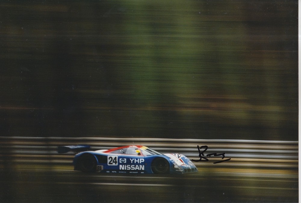 Julian Bailey Autographed Nissan Le Mans 12x8 Racing Photo