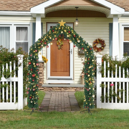 8.5FT PVC Christmas Holiday Arch with 1860 Branches for Festival Wedding Party - Picture 5 of 8