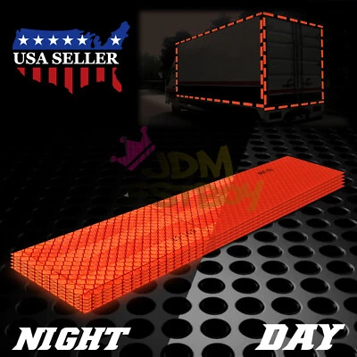 EZAUTOWRAP Red DOT-C2 Conspicuity Reflective Tape Strip 1 Foot Safety Warning Trailer RV