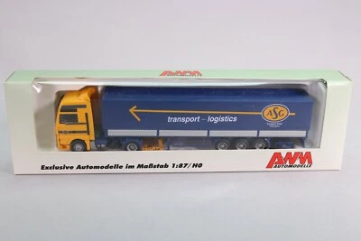 LE2715 AWM AMW AUTOMODELLE 71605 Ho 1:87 Man semi remorque ASG European Road - Photo 1/4