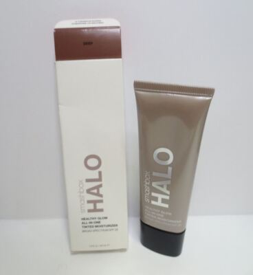 SMASHBOX HALO HEALTHY GLOW TINTED MOISTURIZER SPF 25 IN SHADE DEEP 1.4OZ