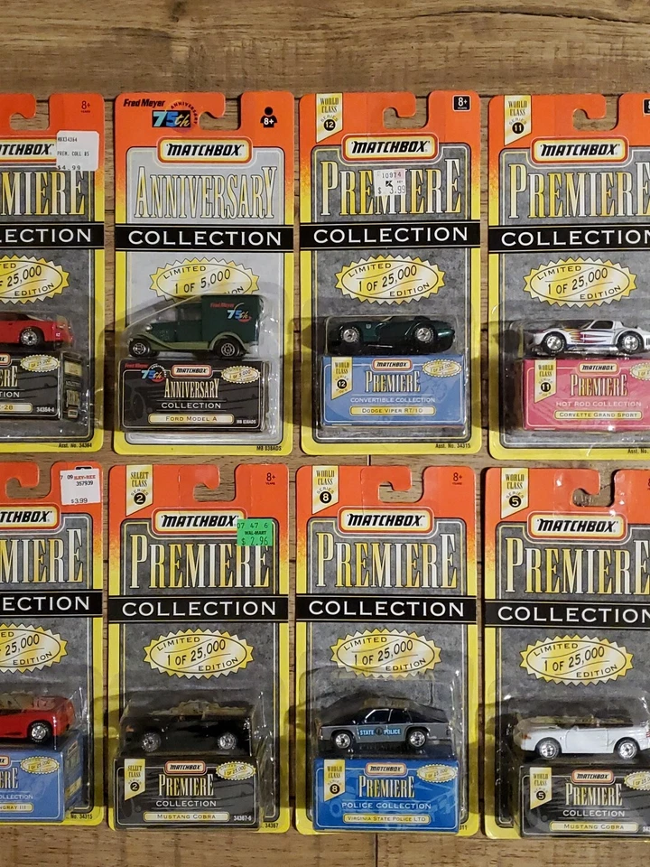 12 Matchbox Premiere Collection Corvette Grand Sport, Mustang, Dodge Viper, Ford - Image 3 of 4
