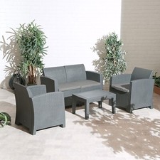 Brand New Garden Set including cushions - sofa, 2 armchairs and table 