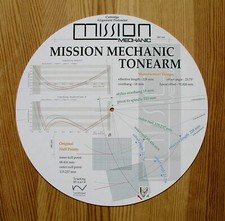 Mission Mechanic Custom Designed Tonearm Cartridge Stylus Alignment Protractor