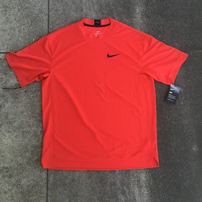 NWT Men's NIKE DRIFIT BASKETBALL Training Shirt Red AQ5595-657