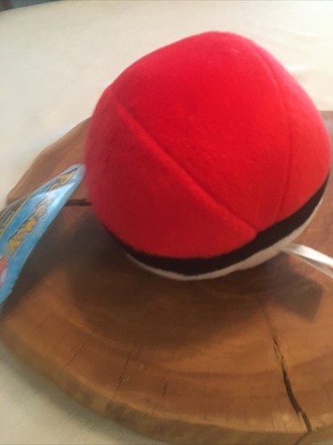 New Pokemon TOMY Pokeball 5" Plush Stuffed Ball With Tags Nintendo A6 - Picture 2 of 4