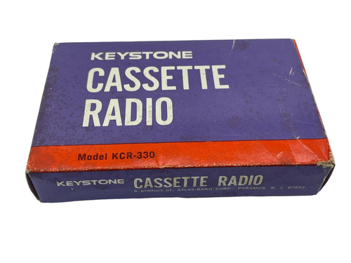 Vintage Keystone AM Cassette Radio KCR-330 Original Box Japan - 第 1/7 張圖片