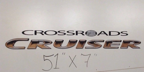 CROSSROADS 2011 CRUISER RV SIDE/REAR LOGO DECAL 51x7 CAMPER MOTORHOME 145751-01