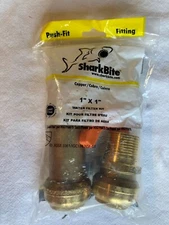 SharkBite 25562 Push-To-Connect 1” Brass Water Filter Installation Kit