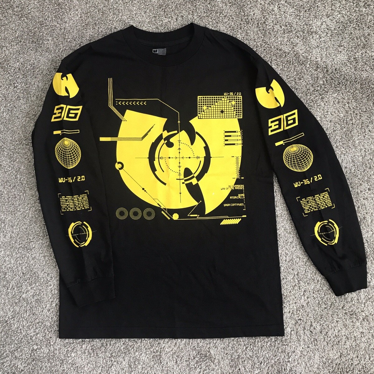 Supreme】Wu-Tang Clan RZA Tee Yellow S Wu-Tang Clan RZA XL yellow US