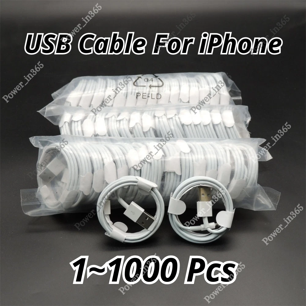 USB Charger Cable Data Cord Wholesale For iPhone 6 7 8 Plus XR X 11 12 13 14 Pro image 1