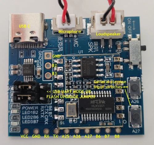 Hi-Link Voice Control  HLK-V20 V3 Kit Development Remote Control Relay Robot