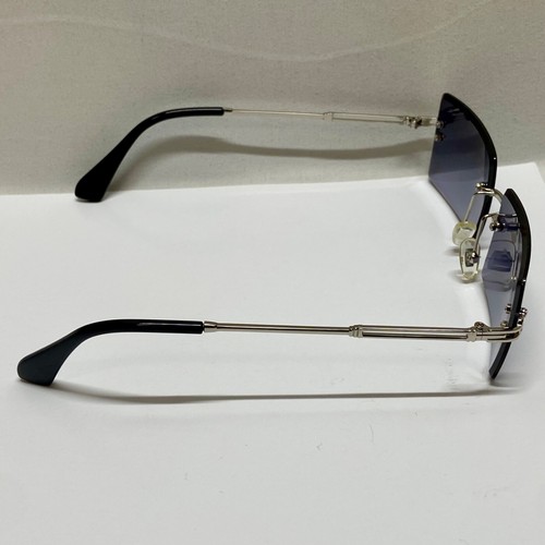 Polarized Sunglasses Rimless Dark Gray Rectangle Men's Women's Vintage-Inspired - Picture 5 of 18