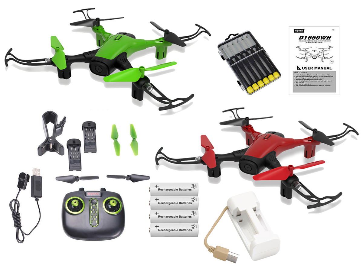 New Sky Phantom WiFi FPV Drone Bundle with Must Have Accessories