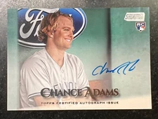 2019 Stadium Club Autograph Chance Adams