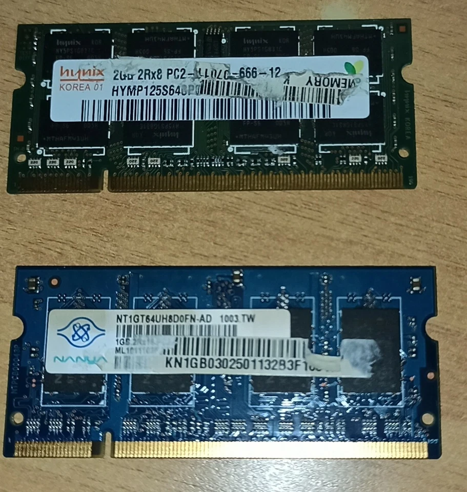 RAM DDR2 Pc2 666 2giga + 1giga. Laptop LEGGI DESCRIZIONE 👇 - Immagine 3 di 4