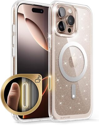 For iPhone 16 Pro Max 6.9'' MagSafe Case SUPCASE Slim Clear Magnetic Phone Cover