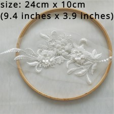 5pcs Lace Appliques Patches Embroidery Floral Sew on Craft for Costume Decor DIY