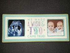 Grasslands Road Confetti Baby 3" x 3" Double Photo Frame Made a Wish 460241