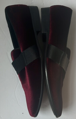 Aldo Men’s Burgandy & Black Velvet Loafers Shoes Size 9 Aldo | Shoes | Aldo Mens Burgandy Black Velvet Loafers Shoes  main image 2