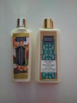 BROOKS WATERS Coconut Shea Set (2) Gel Body Lotion