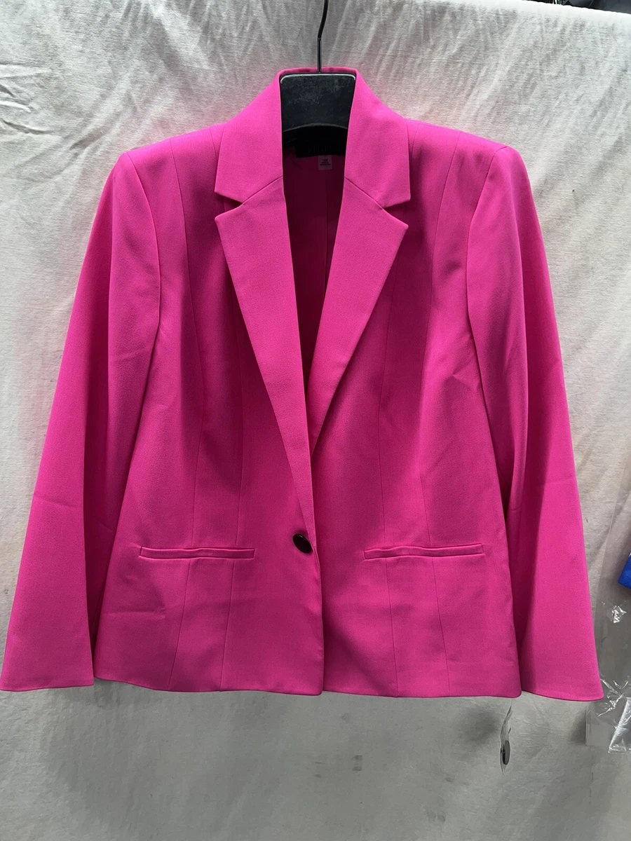 KASPER BLAZER NEW WITH TAG SIZE 16W RETAIL 140 HOT PINK LINED
