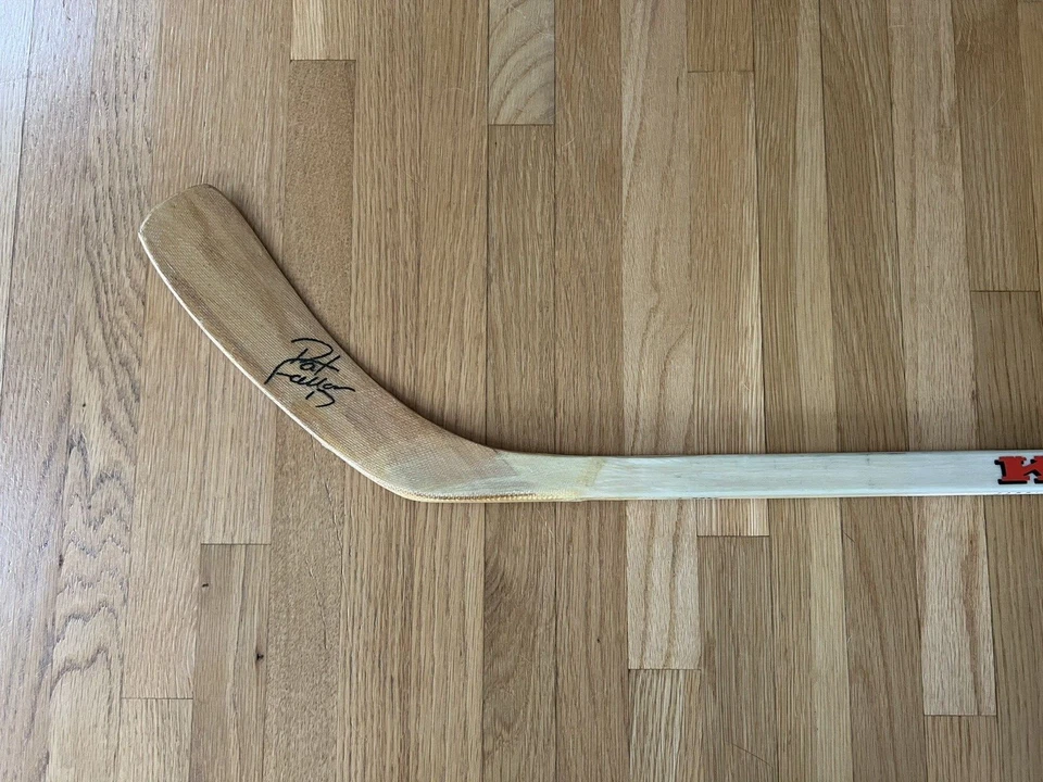 91-92 圣何塞鲨鱼 Pat Falloon 签名亲笔签名 Koho Profibre 曲棍球棒 — 第 4/4 张图片