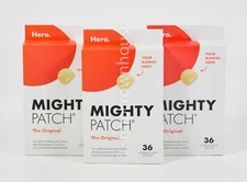 lot 3 Hero Cosmetics MIGHTY PATCH hydrocolloid 36 THE ORIGINAL patches 04/2027