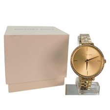 Image of Michael Kors Charley Women's Gold Tone Cystal Bezel 38mm Watch MK4399