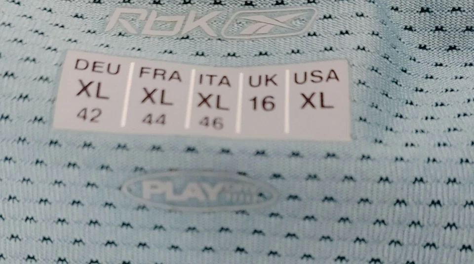 Camiseta Pullover Reebok Atlética Talla XL Azul Malla Manga Corta Cuello Redondo Foto 2 de 3