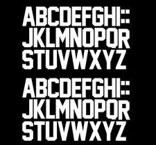 2/3-inch Iron-On Letters Heat Transfer Letters DIY Letters Jersey Clothing T-Shi