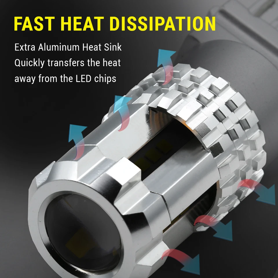Nuevo Syneticusa 1157 LED Rojo Parada de Freno Aparcamiento Luz Trasera Bombillas Lámpara Foto 3 de 4