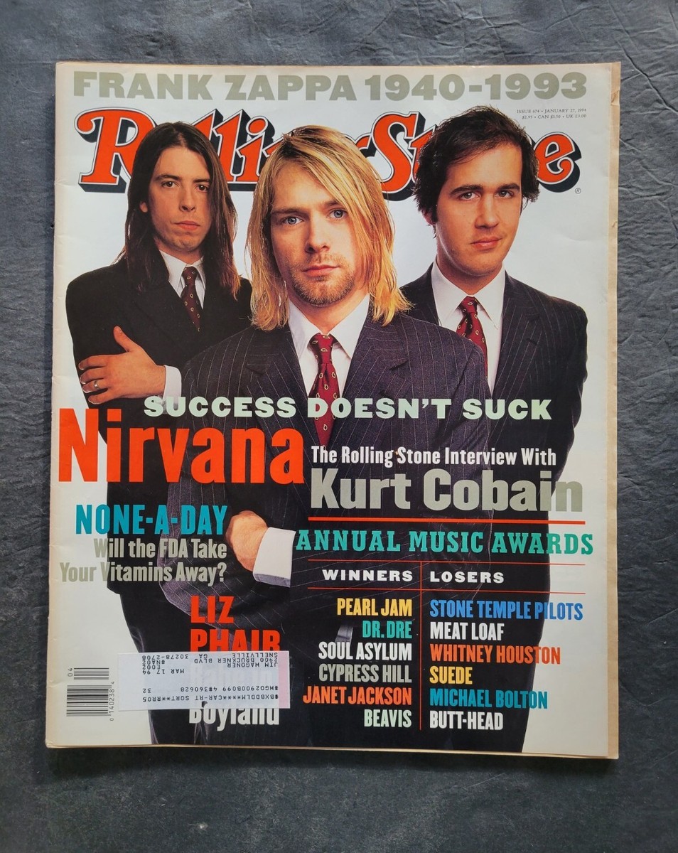 Rolling Stone Magazine Issue 674 January 27,1994 Nirvana Zappa