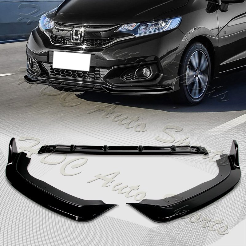 For 2018-2021 Honda Fit Painted Black Front Bumper Body Kit