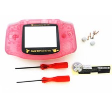 GBA Nintendo Game Boy Advance Replacement Housing Shell Screen Pink Pokemon