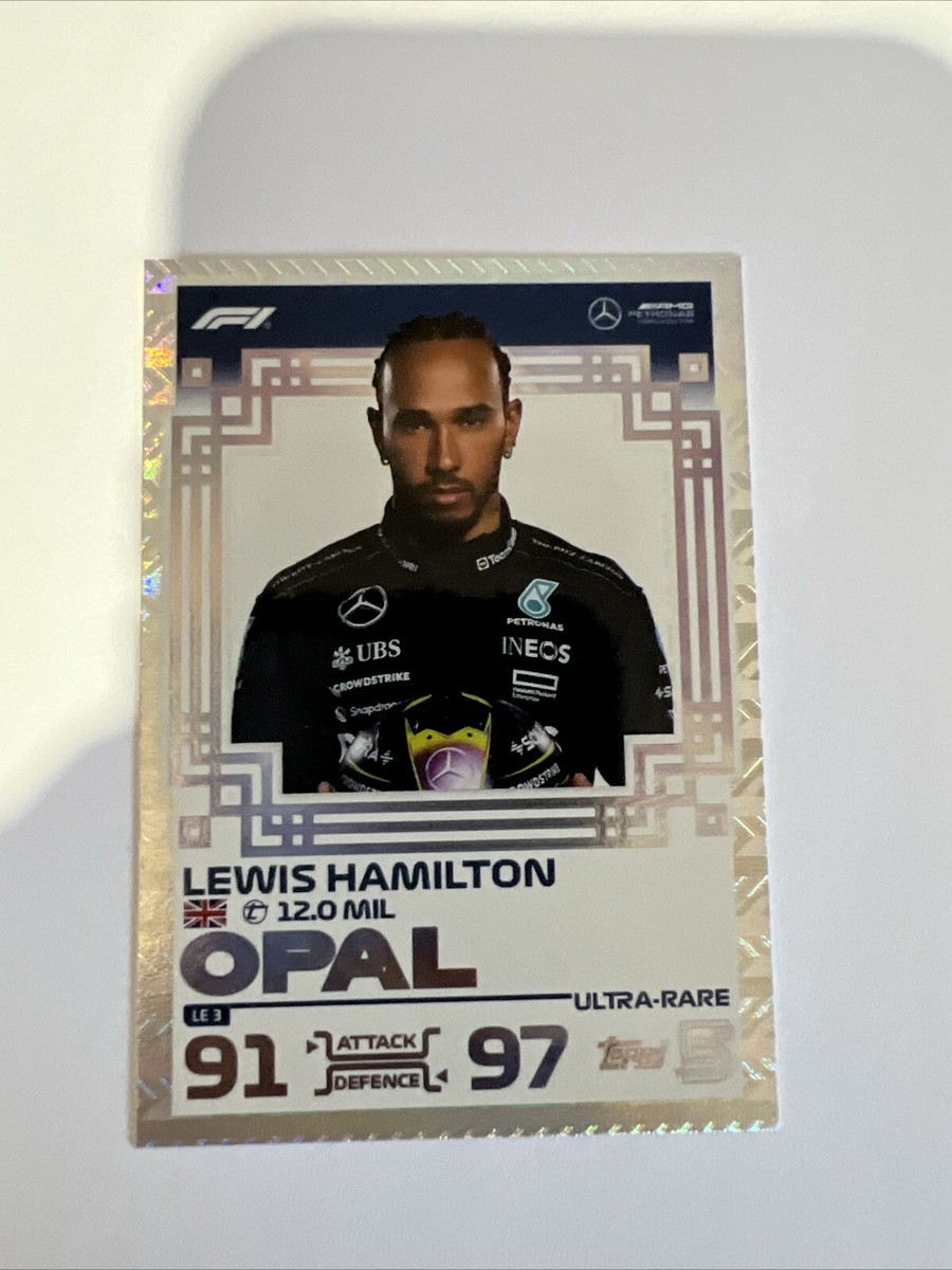 Lewis Hamilton Topps F1 Turbo Attax 2024 OPAL LIMITED Lewis Hamilton Topps F1 Turbo Attax 2024 OPAL LIMITED